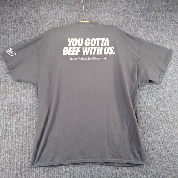 Jerzees Penn Station Active Fresh Grilled Subs East Coast T-Shirt Mens 2XL Gray - Picture 8 of 15